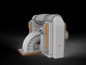 Sci-fi architecture kitbash 3 Modèle 3D