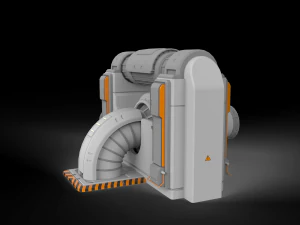 Sci-fi architecture kitbash 3 3D Model