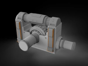 Sci-fi architecture kitbash 3 3D Model