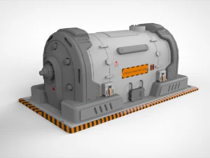 Sci-fi architecture kitbash 3 3D Model