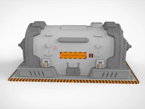 Sci-fi architecture kitbash 3 3D Model