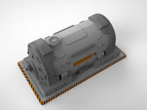 Sci-fi architecture kitbash 3 3D Model
