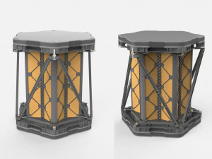 Sci-fi architecture kitbash 3 3D Model