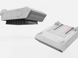 Sci-fi architecture kitbash 3 3D Model