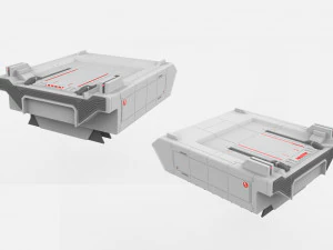 Sci-fi architecture kitbash 3 3D Model