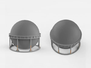 Sci-fi architecture kitbash 3 3D Model