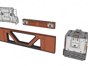Sci-fi architecture kitbash 3 Modèle 3D