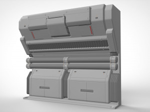 Sci-fi architecture kitbash 4 Model 3D