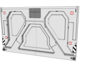 Sci-fi architecture kitbash 4 Model 3D