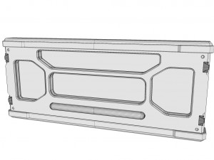 Sci-fi architecture kitbash 4 Model 3D