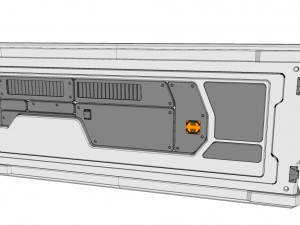Sci-fi architecture kitbash 4 Model 3D