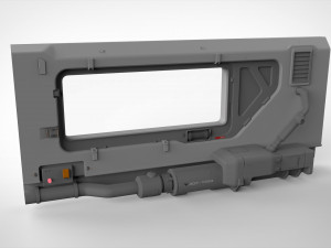 Sci-fi architecture kitbash 5 3D Model