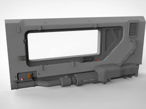 Sci-fi architecture kitbash 5 3D Model
