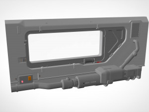 Sci-fi architecture kitbash 5 3D Model