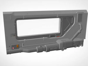 Sci-fi architecture kitbash 5 3D Model