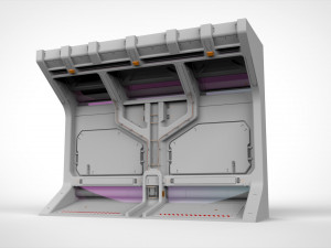 Sci-fi architecture kitbash 5 3D Model