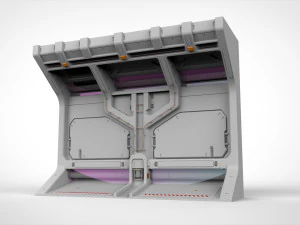 Sci-fi architecture kitbash 5 3D Model
