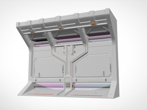 Sci-fi architecture kitbash 5 3D Model