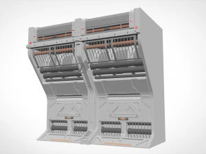 Sci-fi architecture kitbash 5 3D Model