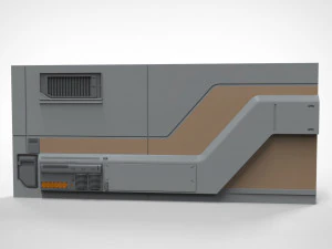 Sci-fi architecture kitbash 5 3D Model