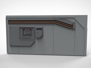 Sci-fi architecture kitbash 5 3D Model