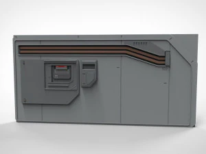 Sci-fi architecture kitbash 5 3D Model