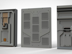 Sci-fi architecture kitbash 5 3D Model