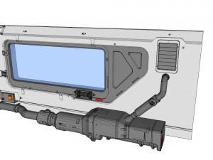 Sci-fi architecture kitbash 5 3D Model