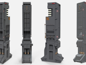 Sci-fi architecture kitbash 6 3D मॉडल