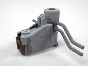 Sci-fi architecture kitbash 6 3D Model