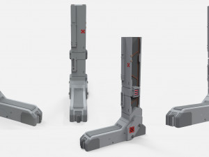 Sci-fi architecture kitbash 6 3D मॉडल