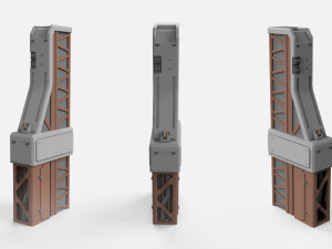 Sci-fi architecture kitbash 6 3D मॉडल