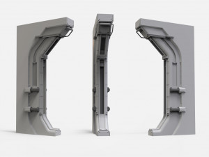 Sci-fi architecture kitbash 6 3D मॉडल