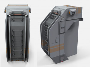 Sci-fi architecture kitbash 7 3D Model
