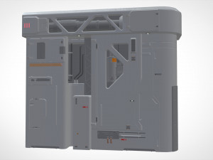 Sci-fi architecture kitbash 7 3D Model
