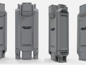 Sci-fi architecture kitbash 7 3D Model