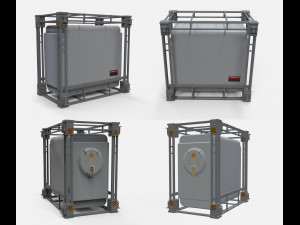 Sci-fi architecture kitbash 7 3D Model