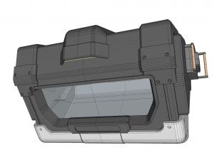 Sci-fi architecture kitbash 7 3D Model