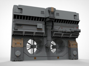 Sci-fi architecture kitbash 8 Model 3D