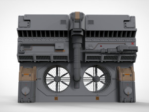Sci-fi architecture kitbash 8 Model 3D