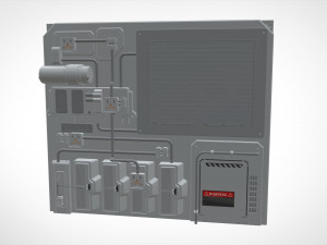 Sci-fi architecture kitbash 8 Model 3D