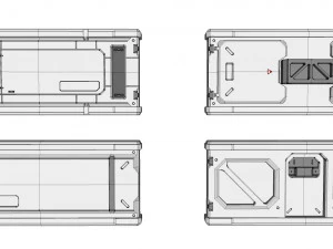 Sci-fi architecture kitbash 8 3D Model