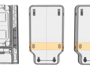 Sci-fi architecture kitbash 8 3D Model