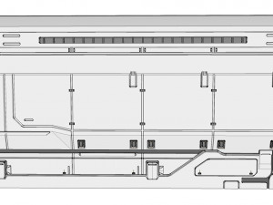 Sci-fi architecture kitbash 8 Model 3D
