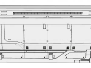 Sci-fi architecture kitbash 8 3D Model