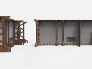 SF 建築キットバッシュ 9 3Dモデル