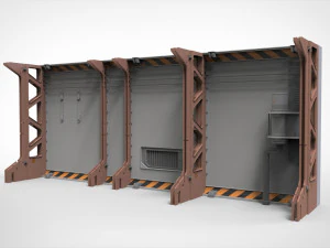 SF 建築キットバッシュ 9 3Dモデル