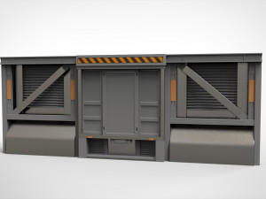 Sci-fi architecture kitbash 9 3D मॉडल