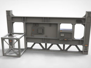 SF 建築キットバッシュ 9 3Dモデル