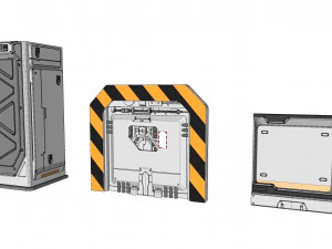 SF 建築キットバッシュ 9 3Dモデル
